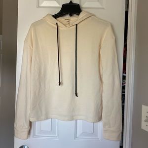 Donni tri-gem cream hoodie